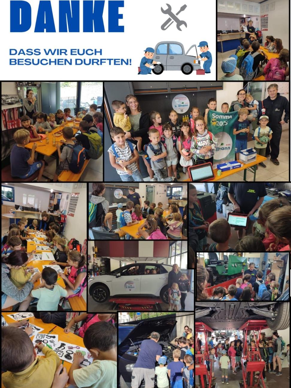 Kinderbesuch bei uns in der Werkstatt